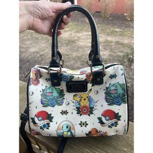 Loungefly Pokemon Tattoo Satchel Barrel bag Pikachu Charmander CUTE!!